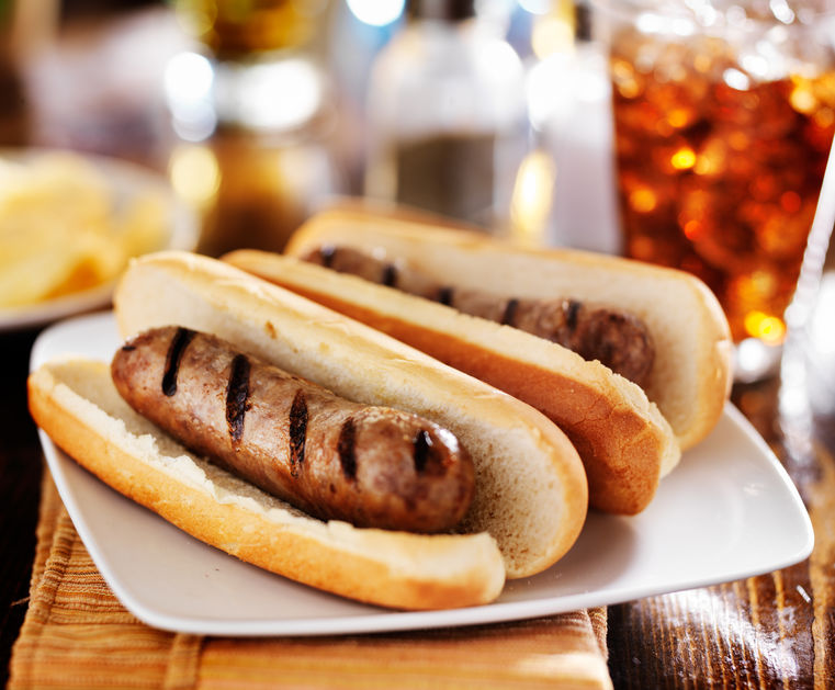 We have every flavor of brat imaginable from local Wisconsin businesses.