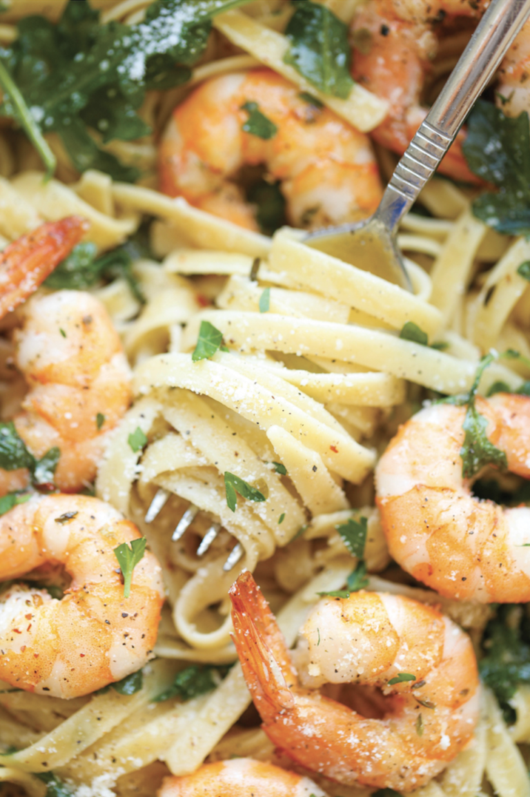 Butter & Garlic Shrimp Pasta