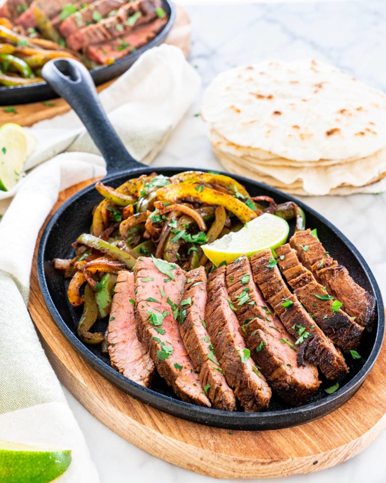 Grilled Skirt Steak Fajitas