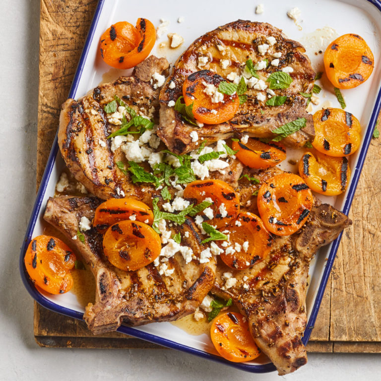 Apricot & Fennel Grilled Pork Chops