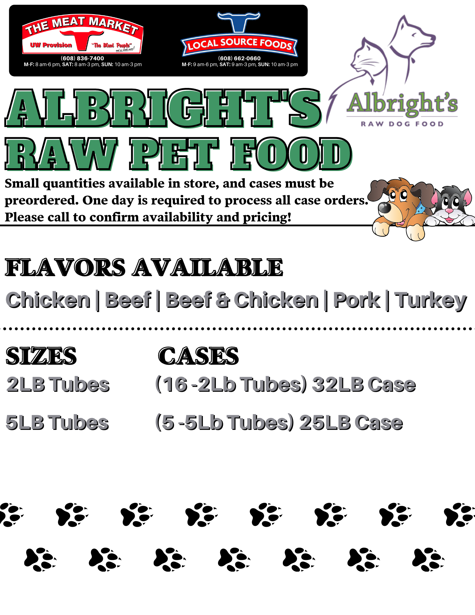 Raw Pet Food UW Provision Company