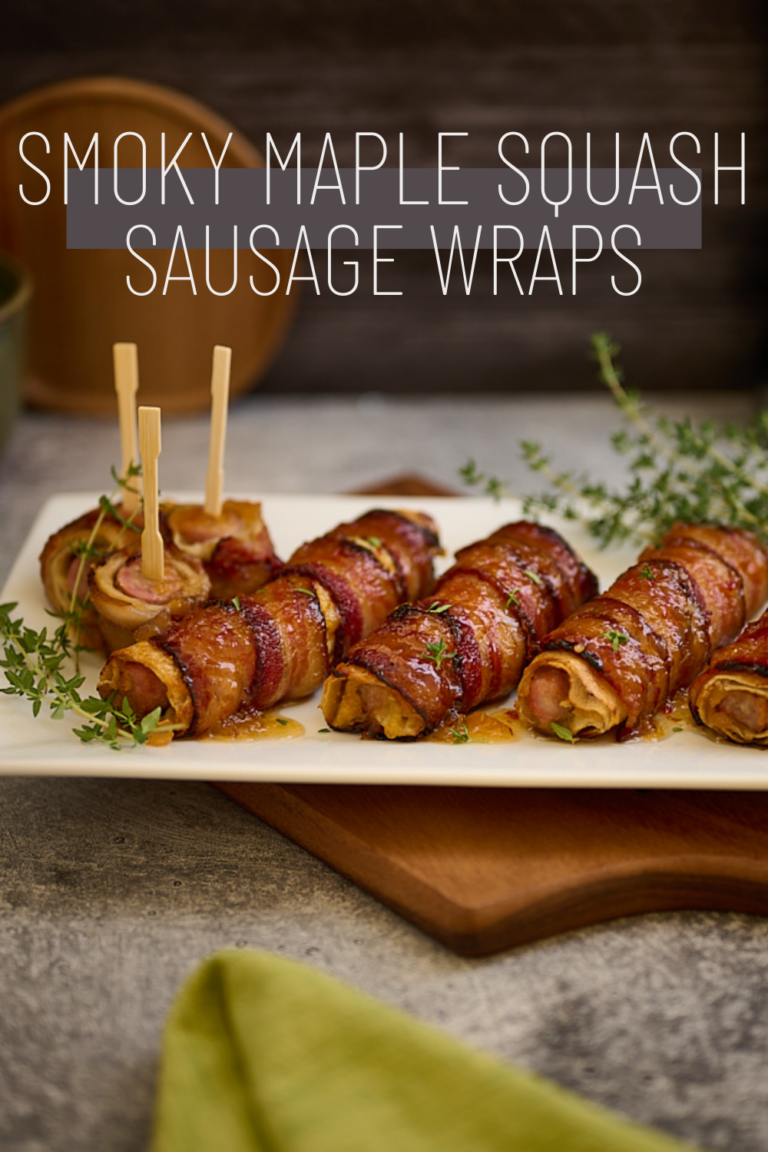 Smoky Maple Squash Sausage Wraps