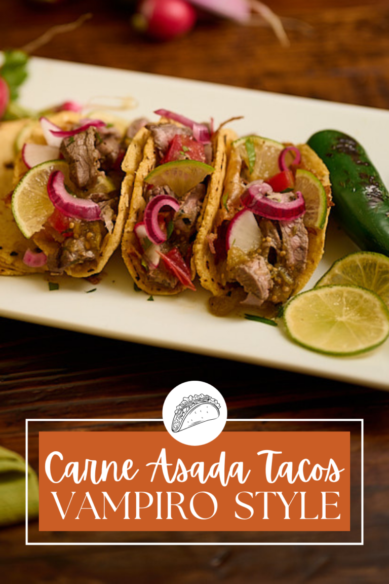 Carne Asada Tacos- Vampiro-Style